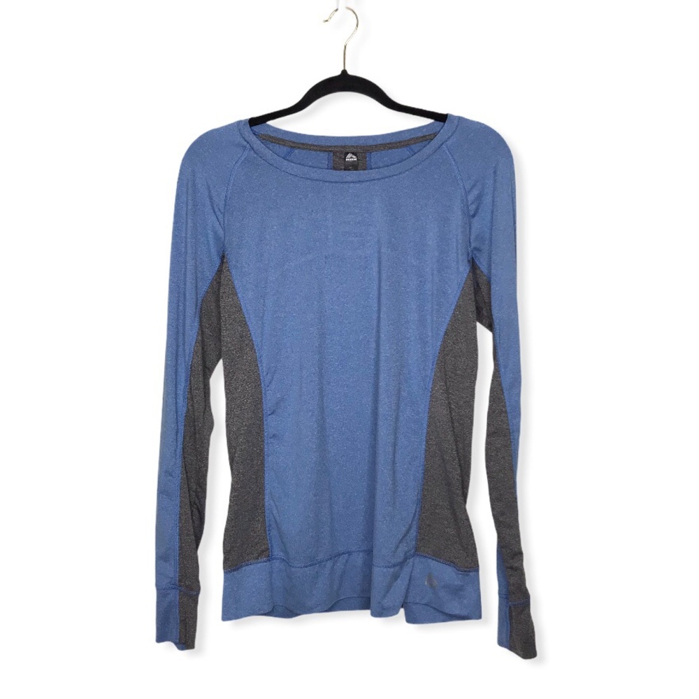 RBX-Blue & Gray Activewear Shirt-GUC-No Sz tag-See measurements below